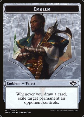 Emblem - Teferi, Hero of Dominaria [Mythic Edition Tokens] | Rook's Games and More