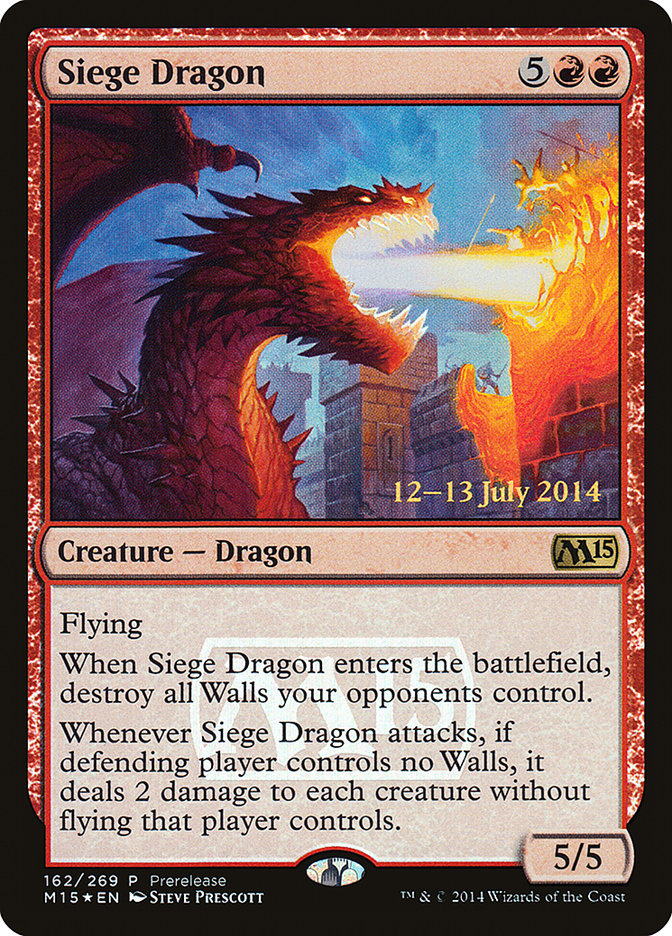 Siege Dragon [Magic 2015 Promos] | Rook's Games and More