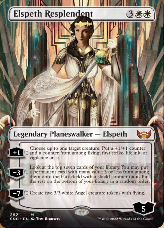 Elspeth Resplendent (Borderless) [Streets of New Capenna] | Rook's Games and More