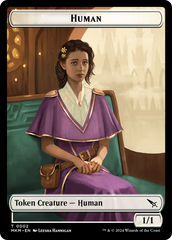 Human // Soldier Double-Sided Token [Murders at Karlov Manor Commander Tokens] | Rook's Games and More