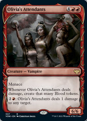 Olivia's Attendants (Showcase Fang Frame) [Innistrad: Crimson Vow]