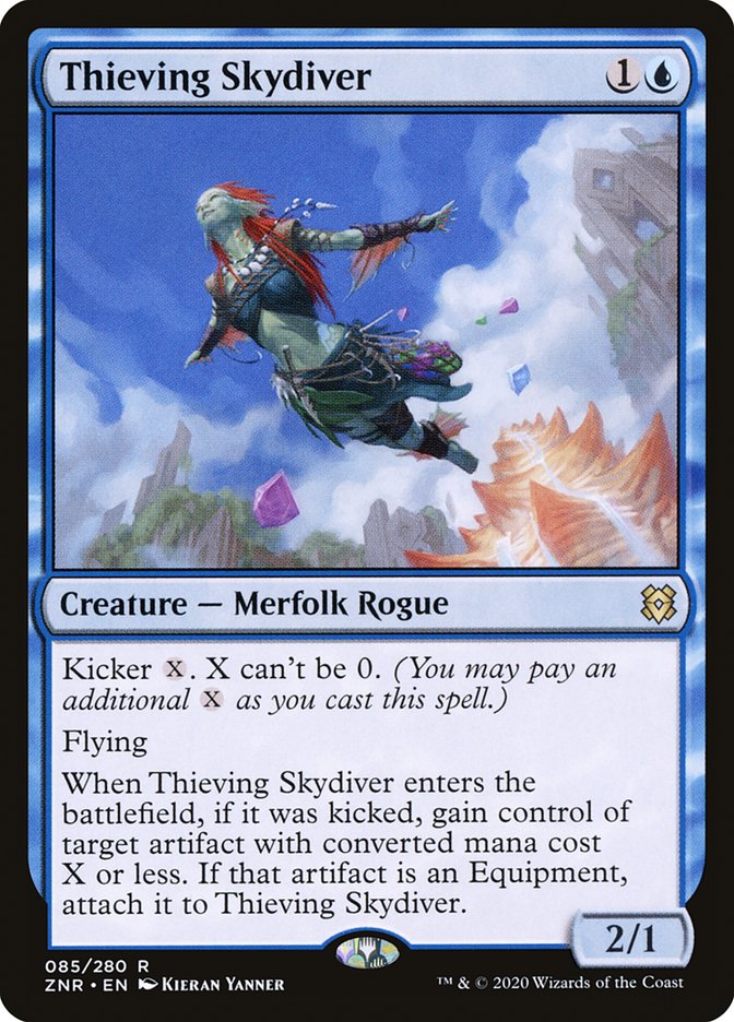 Thieving Skydiver [Zendikar Rising] | Rook's Games and More