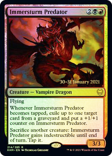 Immersturm Predator  [Kaldheim Prerelease Promos] | Rook's Games and More