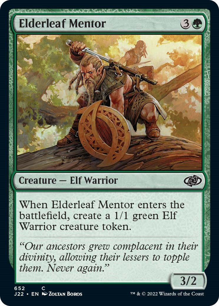 Elderleaf Mentor [Jumpstart 2022] | Rook's Games and More