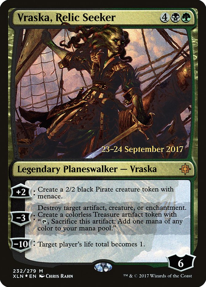 Vraska, Relic Seeker  [Ixalan Prerelease Promos] | Rook's Games and More