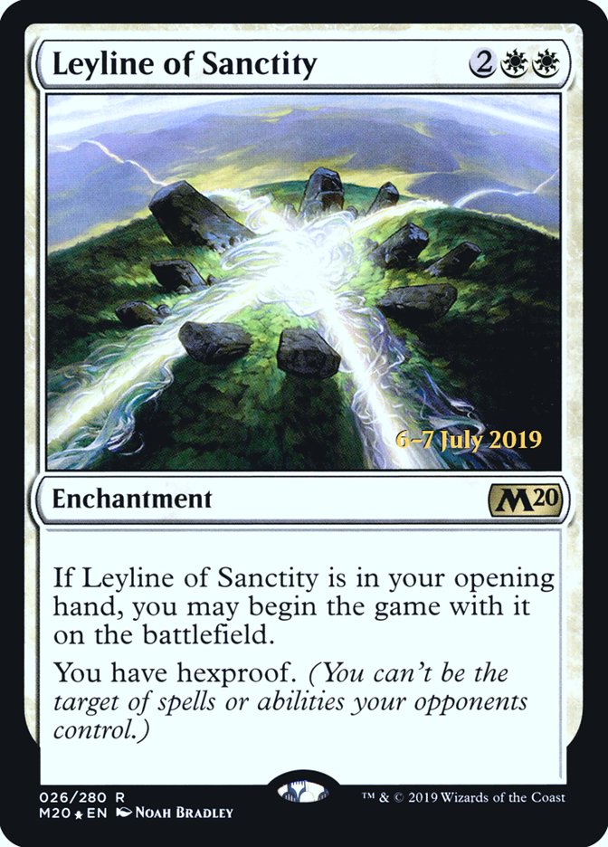 Leyline of Sanctity  [Core Set 2020 Prerelease Promos] | Rook's Games and More