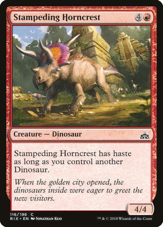 Stampeding Horncrest [Rivals of Ixalan] | Rook's Games and More