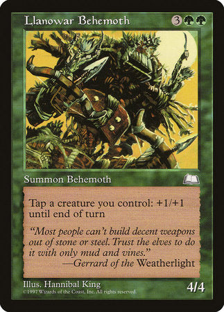 Llanowar Behemoth [Weatherlight] | Rook's Games and More