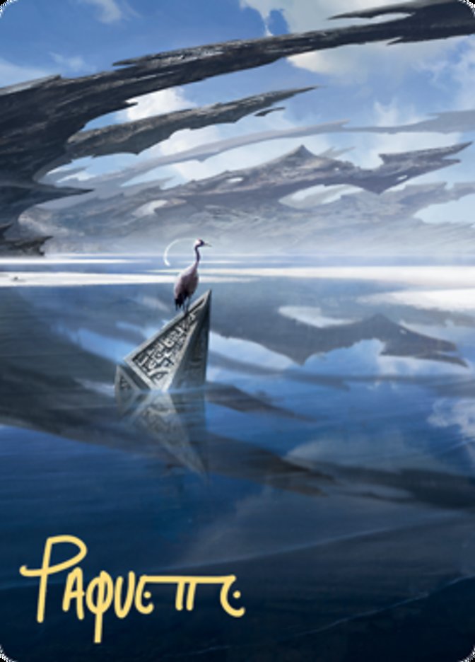 Seachrome Coast Art Card (Gold-Stamped Signature) [Zendikar Rising Art Series] | Rook's Games and More