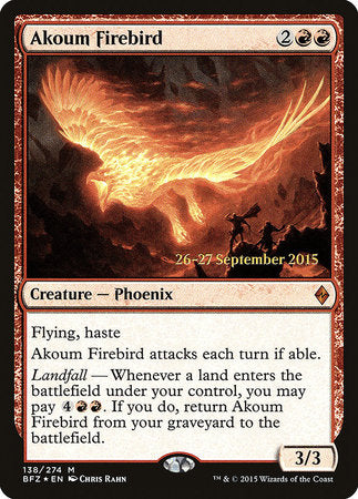 Akoum Firebird [Battle for Zendikar Promos] | Rook's Games and More