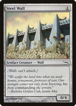 Steel Wall [Mirrodin] | Rook's Games and More