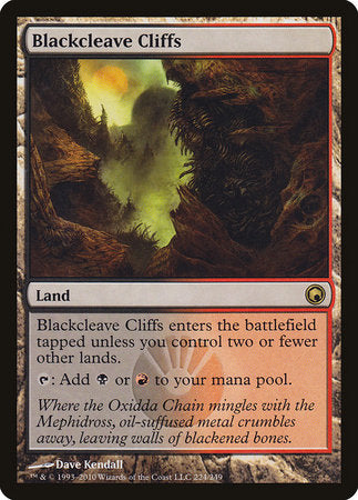Blackcleave Cliffs [Scars of Mirrodin] | Rook's Games and More