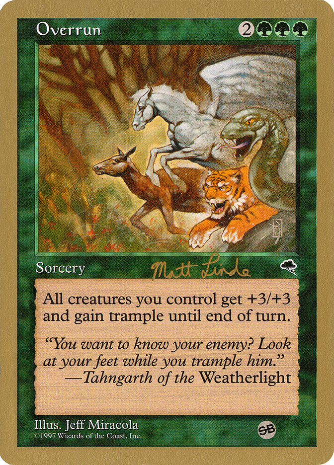 Overrun (Matt Linde) (SB) [World Championship Decks 1999] | Rook's Games and More