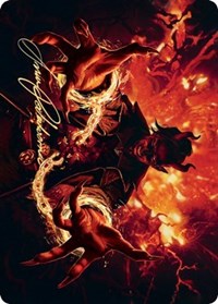 Tibalt's Trickery Art Card (Gold-Stamped Signature) [Kaldheim: Art Series] | Rook's Games and More