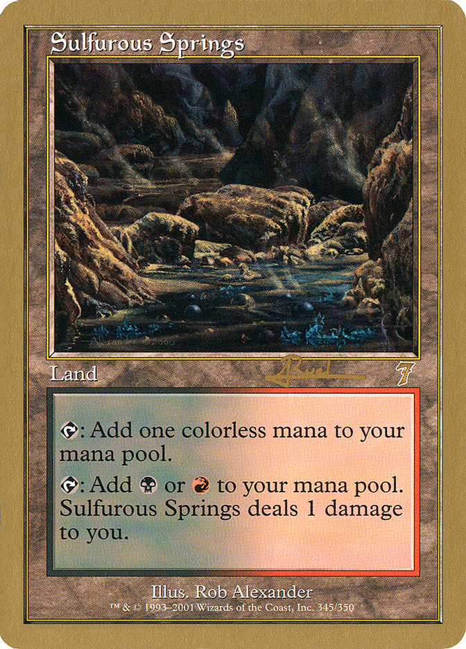 Sulfurous Springs (Antoine Ruel) [World Championship Decks 2001] | Rook's Games and More