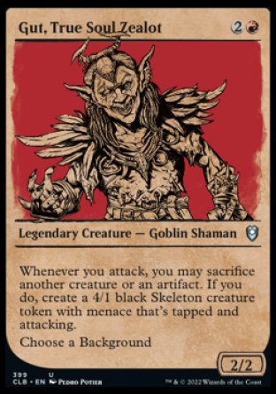 Gut, True Soul Zealot (Showcase) [Commander Legends: Battle for Baldur's Gate] | Rook's Games and More
