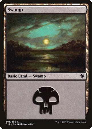 Swamp (301) [Commander 2017] | Rook's Games and More