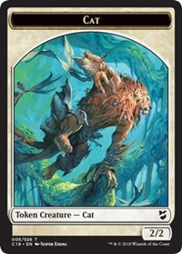 Cat // Soldier Double-sided Token [Commander 2018 Tokens] | Rook's Games and More