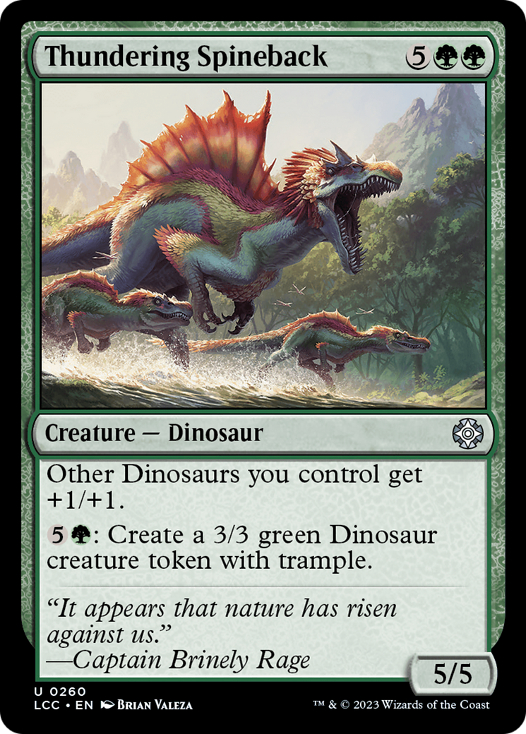 Thundering Spineback [The Lost Caverns of Ixalan Commander] | Rook's Games and More
