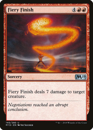 Fiery Finish [Core Set 2019] | Rook's Games and More