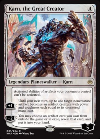 Karn, the Great Creator [War of the Spark] | Rook's Games and More