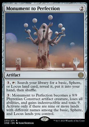 Monument to Perfection (Promo Pack) [Phyrexia: All Will Be One Promos] | Rook's Games and More