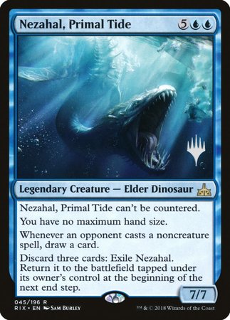 Nezahal, Primal Tide [Rivals of Ixalan Promos] | Rook's Games and More