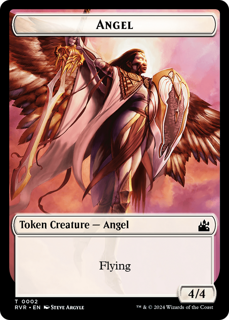 Angel Token (0002) [Ravnica Remastered Tokens] | Rook's Games and More