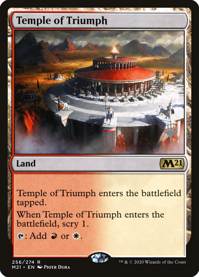 Temple of Triumph (Promo Pack) [Core Set 2021 Promos] | Rook's Games and More