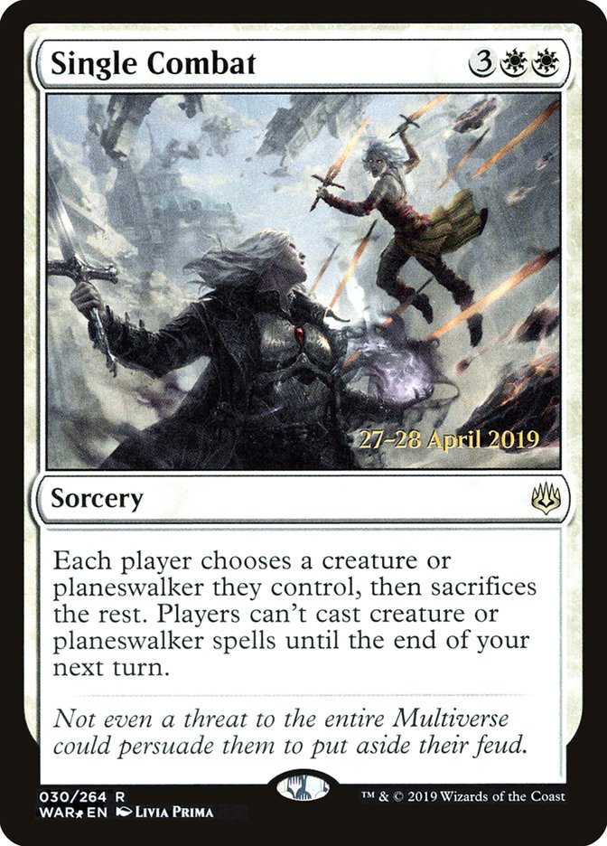 Single Combat  [War of the Spark Prerelease Promos] | Rook's Games and More