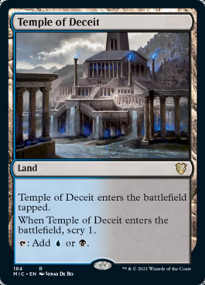 Temple of Deceit [Innistrad: Midnight Hunt Commander] | Rook's Games and More