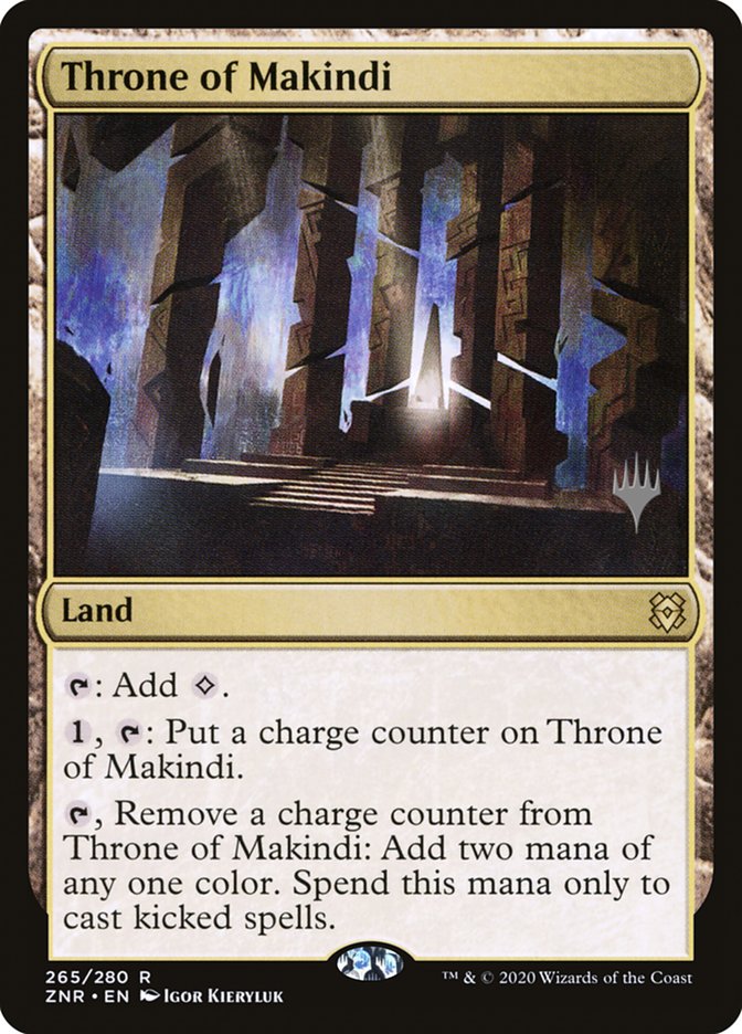 Throne of Makindi (Promo Pack) [Zendikar Rising Promos] | Rook's Games and More