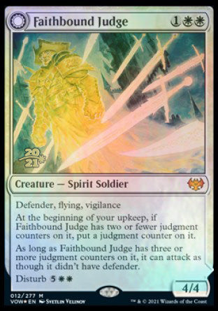 Faithbound Judge // Sinner's Judgment [Innistrad: Crimson Vow Prerelease Promos] | Rook's Games and More