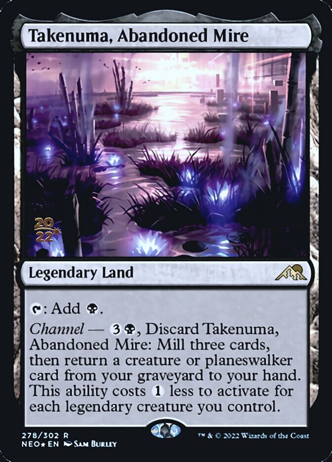 Takenuma, Abandoned Mire [Kamigawa: Neon Dynasty Prerelease Promos] | Rook's Games and More