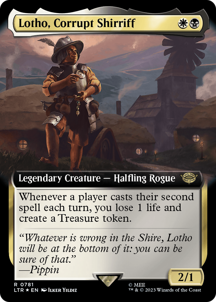 Lotho, Corrupt Shirriff (Extended Art) (Surge Foil) [The Lord of the Rings: Tales of Middle-Earth] | Rook's Games and More