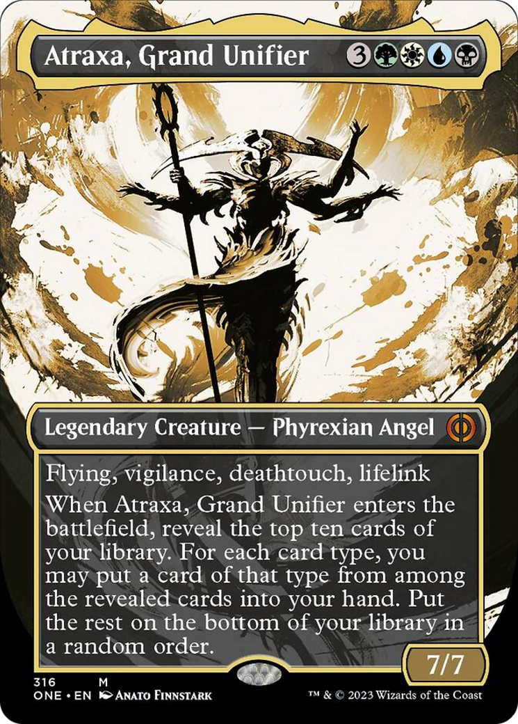 Atraxa, Grand Unifier (Borderless Ichor) [Phyrexia: All Will Be One] | Rook's Games and More