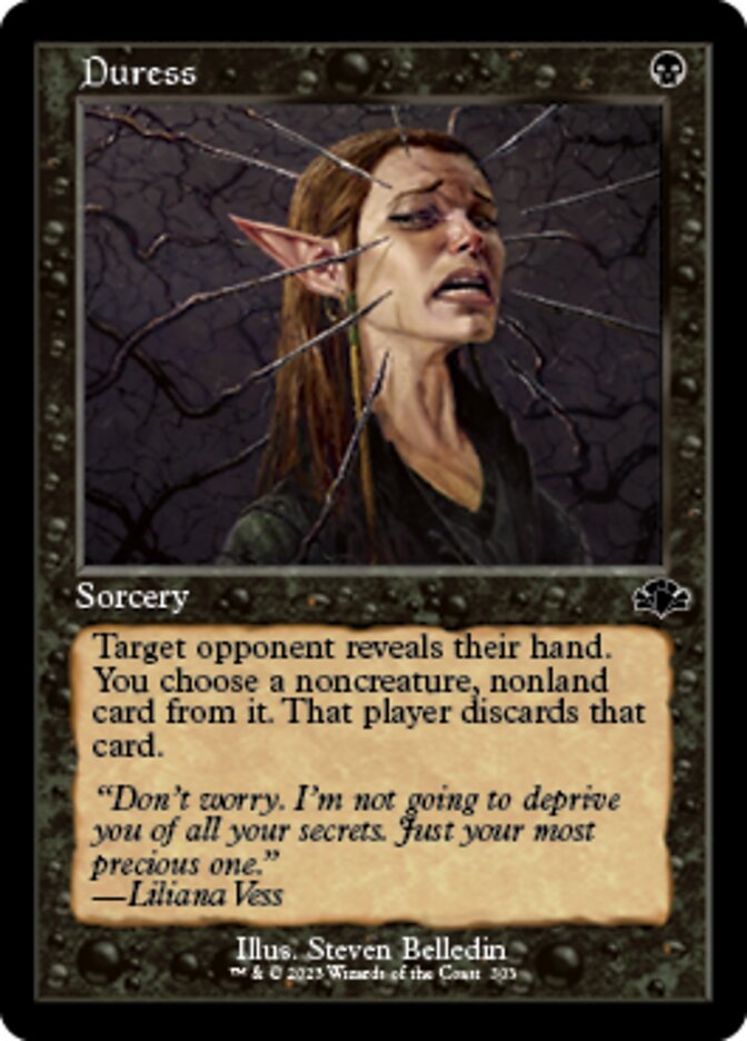 Duress (Retro) [Dominaria Remastered] | Rook's Games and More
