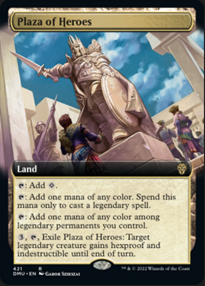 Plaza of Heroes (Extended Art) [Dominaria United] | Rook's Games and More