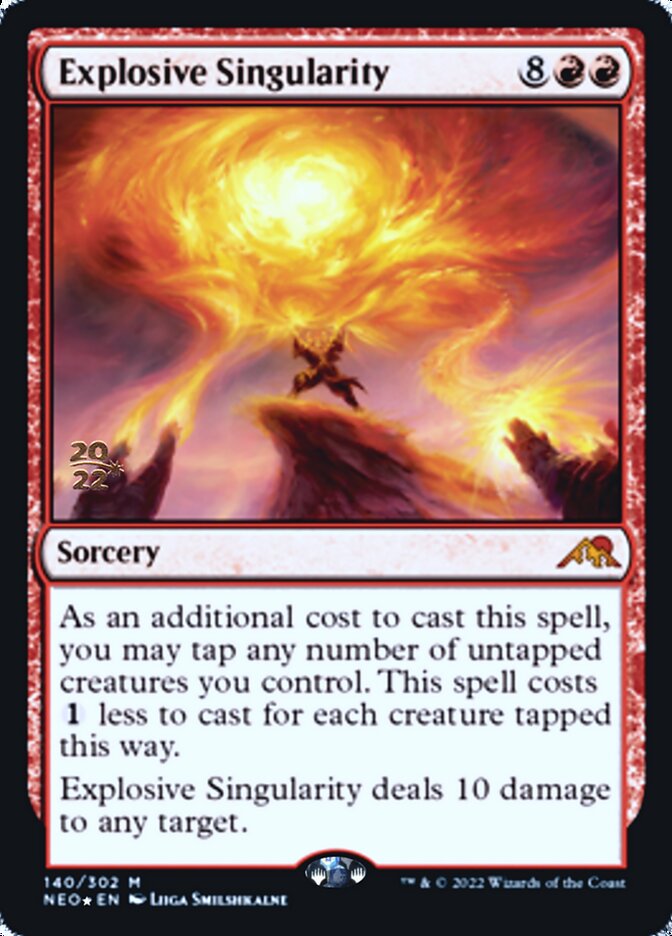 Explosive Singularity [Kamigawa: Neon Dynasty Prerelease Promos] | Rook's Games and More