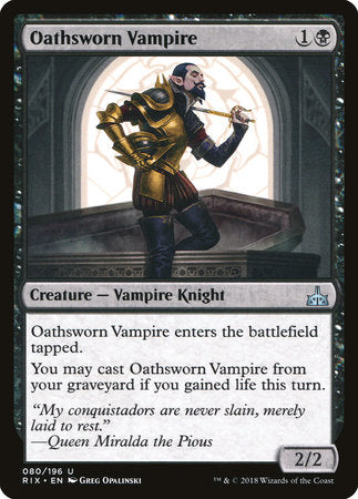 Oathsworn Vampire [Rivals of Ixalan] | Rook's Games and More