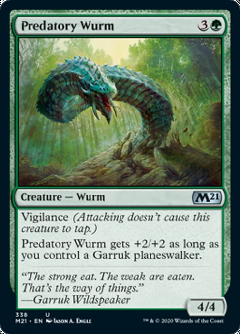 Predatory Wurm [Core Set 2021] | Rook's Games and More