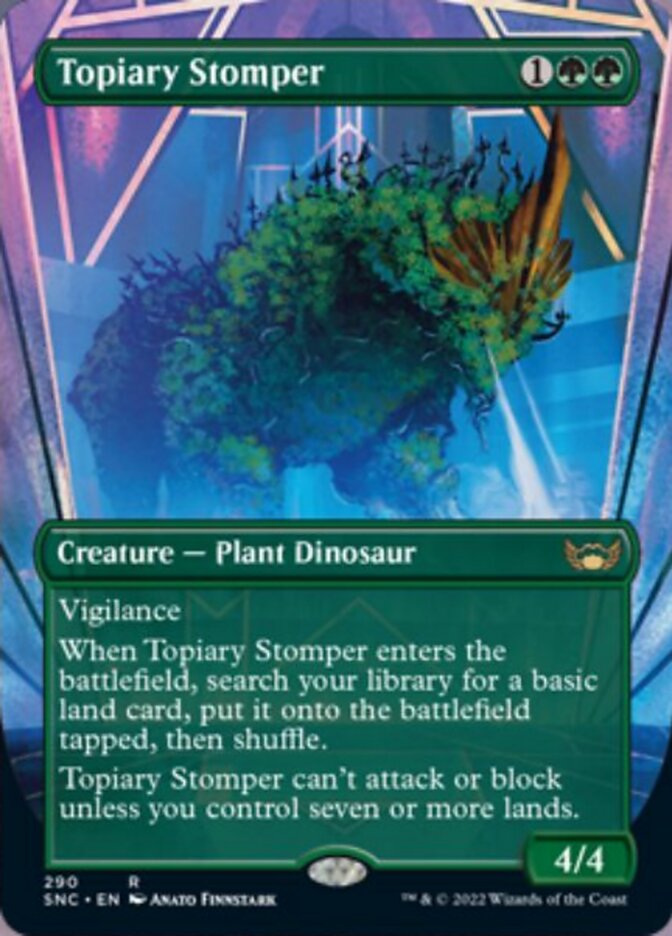 Topiary Stomper (Borderless Alternate Art) [Streets of New Capenna] | Rook's Games and More