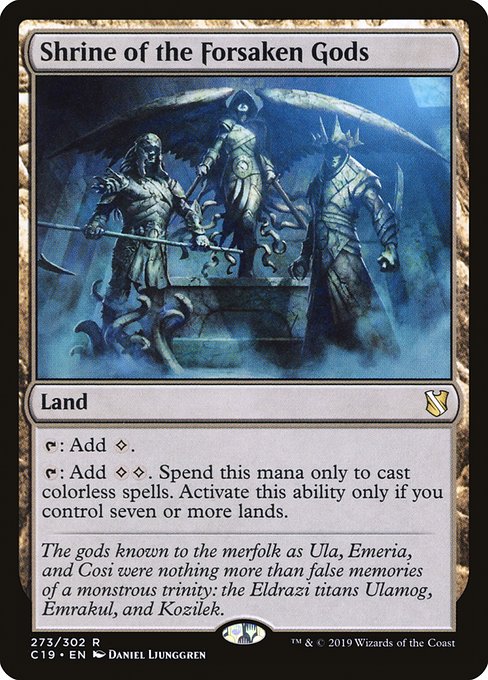 Shrine of the Forsaken Gods [Commander 2019] | Rook's Games and More