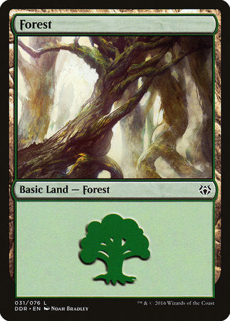 Forest (31) [Duel Decks: Nissa vs. Ob Nixilis] | Rook's Games and More