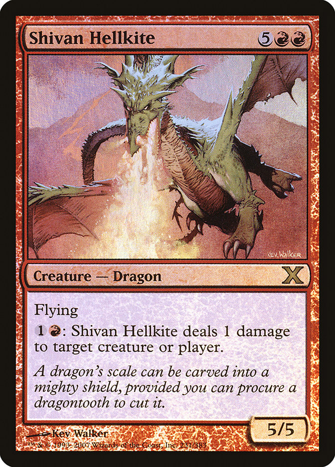 Shivan Hellkite (Premium Foil) [Tenth Edition] | Rook's Games and More