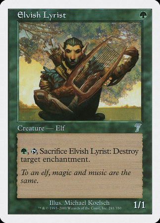 Elvish Lyrist [Seventh Edition] | Rook's Games and More
