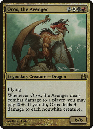 Oros, the Avenger (Oversized) [Commander 2011 Oversized] | Rook's Games and More