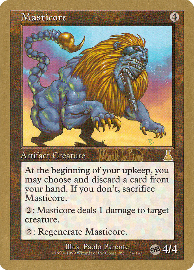 Masticore (Mark Le Pine) (SB) [World Championship Decks 1999] | Rook's Games and More