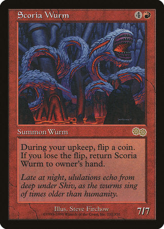 Scoria Wurm [Urza's Saga] | Rook's Games and More