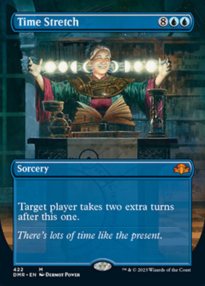 Time Stretch (Borderless Alternate Art) [Dominaria Remastered] | Rook's Games and More